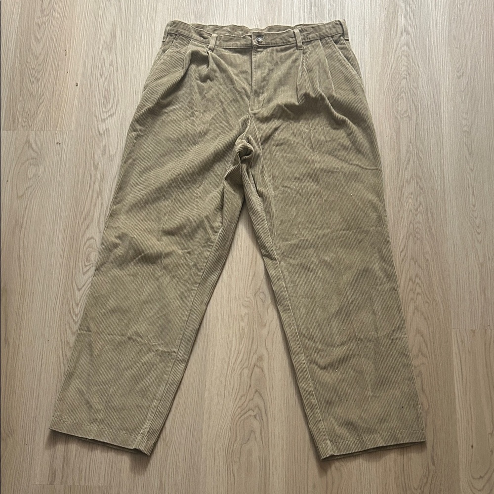 Unbranded Men's Tan Corduroy Pants tagged 36x34